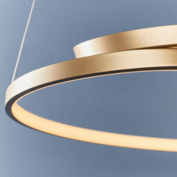 Anson Lighting Navarre Pendant Light Finished In Brushed Gold Plated Finish And White Silicone - thumbnail 5