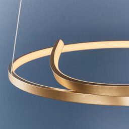 Anson Lighting Navarre Pendant Light Finished In Brushed Gold Plated Finish And White Silicone - thumbnail 6