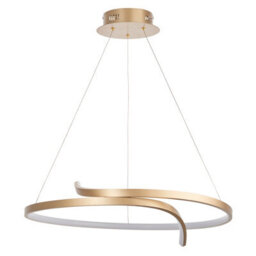 Anson Lighting Navarre Pendant Light Finished In Brushed Gold Plated Finish And White Silicone - thumbnail 2
