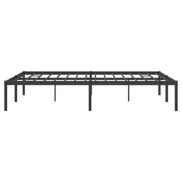 Berkfield Metal Bed Frame Black 150X200 Cm 5Ft King Size - thumbnail 6