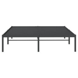 Berkfield Metal Bed Frame Black 150X200 Cm 5Ft King Size - thumbnail 5