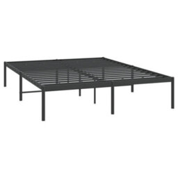 Berkfield Metal Bed Frame Black 150X200 Cm 5Ft King Size - thumbnail 4