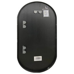 Nielsen Anderson Oval Pill Shaped Metal Large Wall Mirror, Black, 80 X 40Cm - thumbnail 6