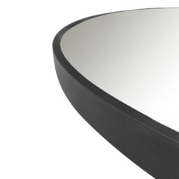 Nielsen Anderson Oval Pill Shaped Metal Large Wall Mirror, Black, 80 X 40Cm - thumbnail 4