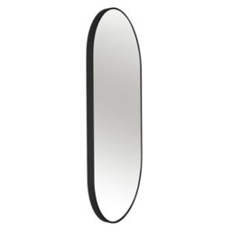 Nielsen Anderson Oval Pill Shaped Metal Large Wall Mirror, Black, 80 X 40Cm - thumbnail 3