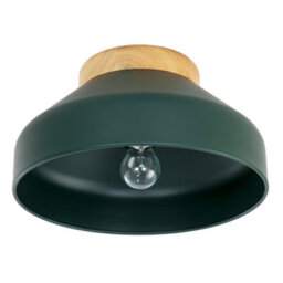 Happy Homewares Chic Scandinavian Designed Semi Flush Ceiling Light In Forest Green - thumbnail 3