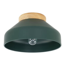 Happy Homewares Chic Scandinavian Designed Semi Flush Ceiling Light In Forest Green - thumbnail 1