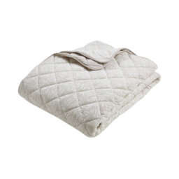 Catherine Lansfield Corded Leaves 240X260Cm Quilted Bedspread Champagne Gold - thumbnail 4