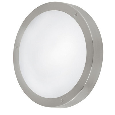 Ip44 Rated Outdoor Round Wall Light With Built-In Led - 11W Stainless Steel Porch Lamp - image 1