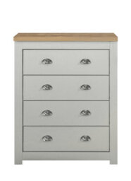 Birlea Highgate 4 Drawer Chest Grey & Oak - thumbnail 9