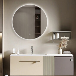 Solero Round Battery Operated 600mm Round Led Mirror - thumbnail 1