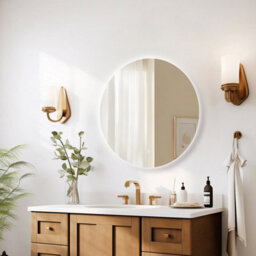 Solero Round Battery Operated 600mm Round Led Mirror - thumbnail 3
