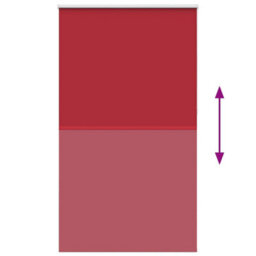 Berkfield Roller Blind Blackout Red 125X230 Cm Fabric Width 121.6 Cm Polyester - thumbnail 5