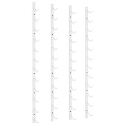 Vidaxl Wall Mounted Wine Rack For 12 Bottles 2 Pcs White Iron - thumbnail 2