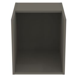 Ideal Standard I.life B Matt Quartz Grey Wall-Mounted Storage Unit With 1 Shelf (D) 505mm (H) 440mm - thumbnail 2