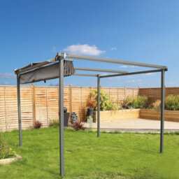 Charles Bentley 3M X 3M Premium Canopy Gazebo Awning Shade - Grey - thumbnail 2