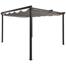 Charles Bentley 3M X 3M Premium Canopy Gazebo Awning Shade - Grey - thumbnail 1