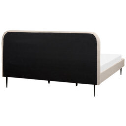 Beliani Bed Boucle Flayat 180 X 200 Cm (Eu Super King) Light Beige - thumbnail 7