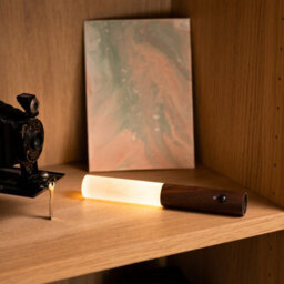 Auraglow Smart Led Sensor Wall Light With Magnetic Base - Walnut Wood - thumbnail 7