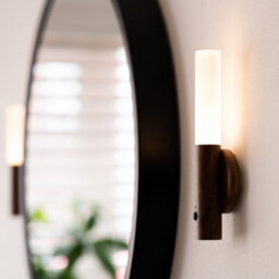 Auraglow Smart Led Sensor Wall Light With Magnetic Base - Walnut Wood - thumbnail 6
