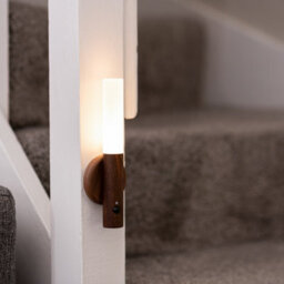 Auraglow Smart Led Sensor Wall Light With Magnetic Base - Walnut Wood - thumbnail 5