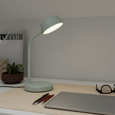 GoodHome Auklet Round Matt Blue Integrated Led Table Lamp - image 1
