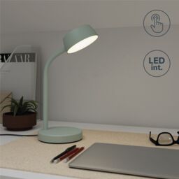 GoodHome Auklet Round Matt Blue Integrated Led Table Lamp - thumbnail 7