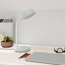 GoodHome Auklet Round Matt Blue Integrated Led Table Lamp - thumbnail 6
