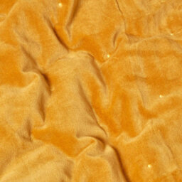 Homescapes Mustard Velvet Quilted Throw, 125 X 150 Cm - thumbnail 3