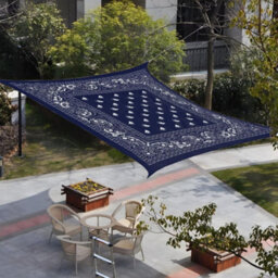 Blue Rectangular Shade Sail 95% Uv Protection Waterproof - thumbnail 4