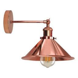 Ledsone Industrial Metal Wall Lights Indoor Wall Sconce Lighting Wall Lamp Fixture Rose Gold With Bulb - thumbnail 1