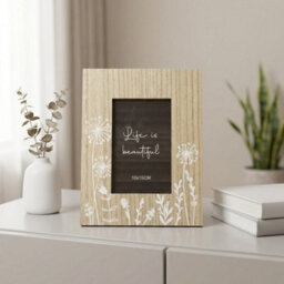 Garden Greatness Wooden Floral Single Photo Frame - thumbnail 1