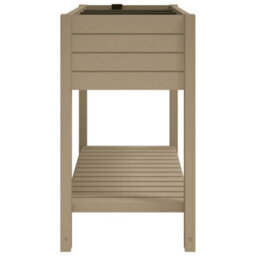 Berkfield Durable Garden Raised Bed Light Brown 110X45X79 Cm Polypropylene - thumbnail 4