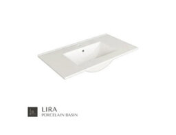 Banyetti Celtic 600mm Wall Hung Bathroom Vanity Unit With Lira Basin - Ostippo Oak - thumbnail 5