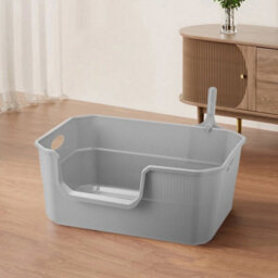 Brown Oval Cat Large Jumbo Open Litter Tray Box - thumbnail 5