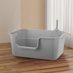 Brown Oval Cat Large Jumbo Open Litter Tray Box - thumbnail 6