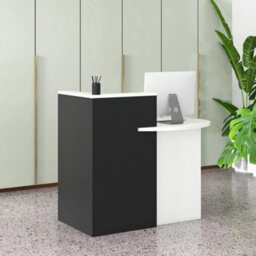 Reception Desk Front Counter Desk W/ Lockable Drawer - thumbnail 3