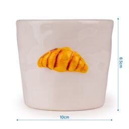 Candlelight White & Beige Croissant Vanilla Butter Cookies Small Jar Candle - thumbnail 5