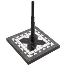 Walplus Parasol Base Black And White Square 12 Kg - thumbnail 3