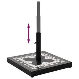 Walplus Parasol Base Black And White Square 12 Kg - thumbnail 4