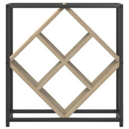 Walplus Wine Rack Sonoma Oak 51 X 18 X 52.5 Cm Engineered Wood - thumbnail 6