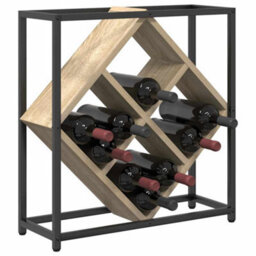 Walplus Wine Rack Sonoma Oak 51 X 18 X 52.5 Cm Engineered Wood - thumbnail 3