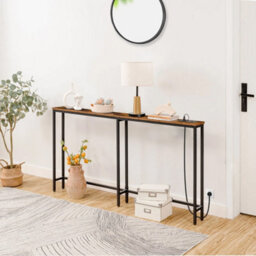 Rustic Brown Bar Table Set With 2 Stools - thumbnail 3