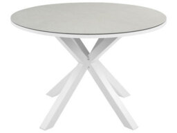 Beliani Garden Dining Set 4 Seater Maletto/busseto Metal Grey - thumbnail 4