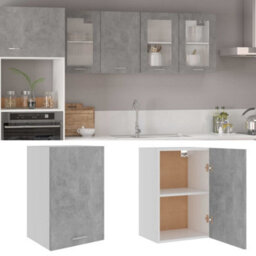 Vidaxl Hanging Cabinet Lyon Concrete Grey 39.5X31X60 Cm Engineered Wood - thumbnail 2