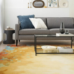 Gold Multicolor Wool Abstract ,luxurious Modern Optical/ (3D) Rug For Living Room And Bedroom-259Cm X 351Cm - thumbnail 2