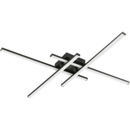 Loops Sleek Modern Black Square Ceiling Light - Led Indoor Fixture For Stylish Homes - thumbnail 3