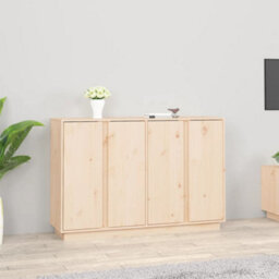 Vidaxl Sideboard 120X35X80 Cm Solid Wood Pine