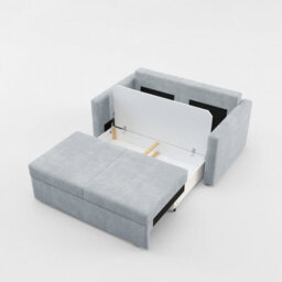 Heze Furniture Sofi Two Seater Sofa Bed With Storage - Grey - thumbnail 6