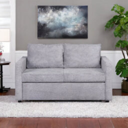 Heze Furniture Sofi Two Seater Sofa Bed With Storage - Grey - thumbnail 3